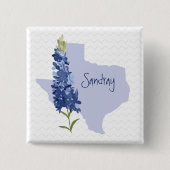 Personalisiert Bluebonnet Texas Button (Vorderseite)
