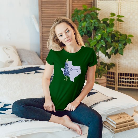 Personalisiert Bluebonnet Texas T-Shirt