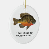 Personalisiert Bluegill, Bream Keramik Ornament (Rechts)