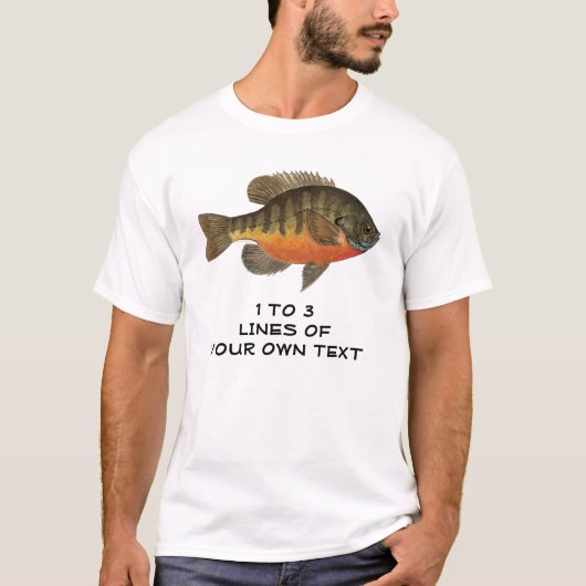 Personalisiert Bluegill, Bream T-Shirt (Vorderseite)