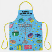 Personalisiert BlueHanukkah Schürze (Vorderseite)