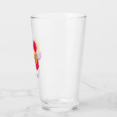 Personalisiert blühende Rose Motif-Glas Glas (Links)