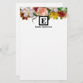 Personalisiert | Blume der Länder Briefpapier (Vorne/Hinten)