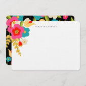 Personalisiert | Blume der Länder Mitteilungskarte (Vorne/Hinten)