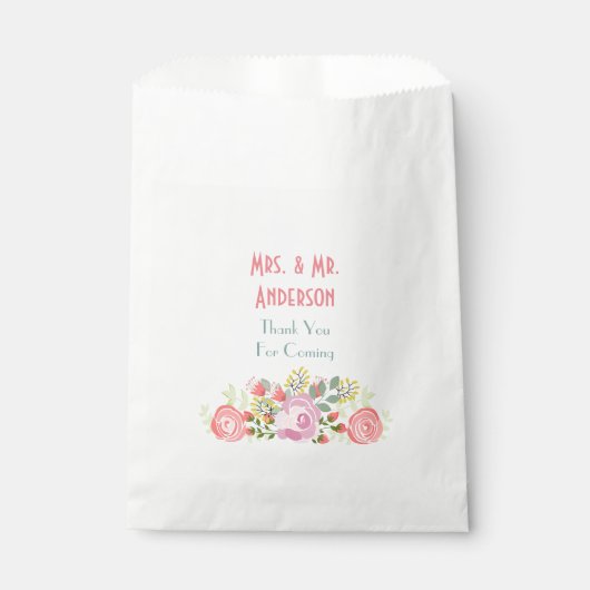 Personalisiert blumenreich geschenktütchen (Vorderseite)