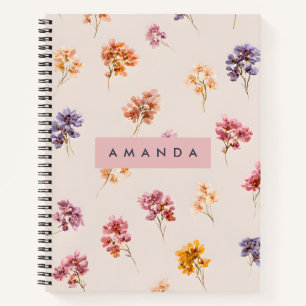 Personalisiert Blush and Lavendel Garden Notizblock