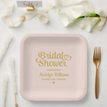 Personalisiert Blush Gold Wedding Brautparty