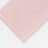 Personalisiert Blush Pink Baby Girl Blumenreath Fleecedecke (Ecke)