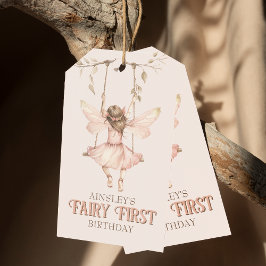 Personalisiert Blush Pink Fairy Erster Geburtstag Geschenkanhänger