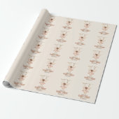 Personalisiert Blush Pink Fairy Erster Geburtstag Geschenkpapier (Ungerollt)