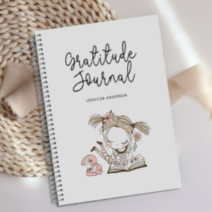 Personalisiert Blush Pink Girly Dankeszeitung Notizblock