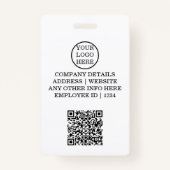 Personalisiert Blush Pink Giro Modernes Personal Ausweis (Rückseite)