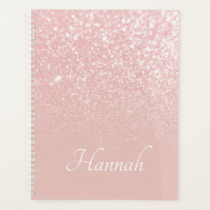 Personalisiert Blush Pink Glitzer Ombre Planer