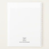 Personalisiert Blush Pink Glitzer Sloth  Planer (Rückseite)