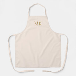 Personalisiert Blush Pink-Monogramm-Initialen Schürze