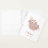 Personalisiert Blush Pink Sloth  Planer (Anzeige)