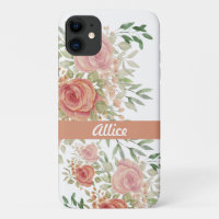Personalisiert Blush Watercolor Rose Boho Chic