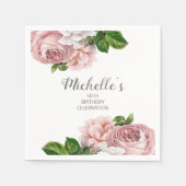 Personalisiert Blütenpinsel Serviette (Vorderseite)