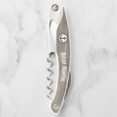 Personalisiert Boat's Corkschraube Flaschenöffner Kellnermesser (Vorderseite)