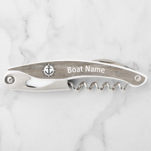 Personalisiert Boat's Corkschraube Flaschenöffner Kellnermesser