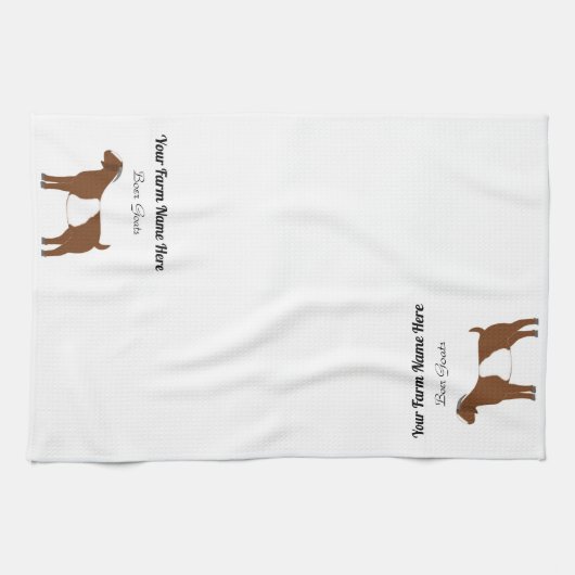 Personalisiert Boer Goat Geschirrtuch (Horizontal)