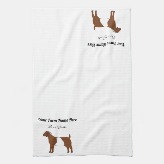 Personalisiert Boer Goat Geschirrtuch (Vertikal)