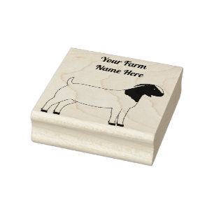 Personalisiert Boer Goat Gummistempel