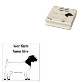 Personalisiert Boer Goat Gummistempel (Stempel)