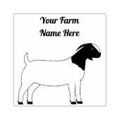 Personalisiert Boer Goat Gummistempel (Prägung)