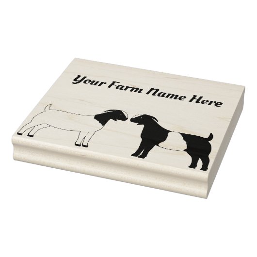 Personalisiert Boer Goat Gummistempel (Stempel)