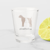 Personalisiert Boer Goat Schnapsglas (Rückseite)