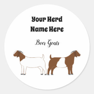 Personalisiert Boer Goat Sticker