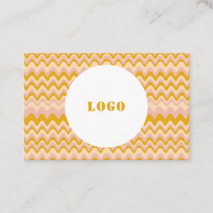 Personalisiert Boho Abstrakt Waves Visitenkarte