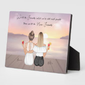 Personalisiert Boho Best Friend-Geschenk Fotoplatte (Seite)