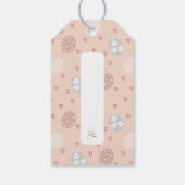 Personalisiert Boho Bunny Ostern Geschenkanhänger (Rückseite)