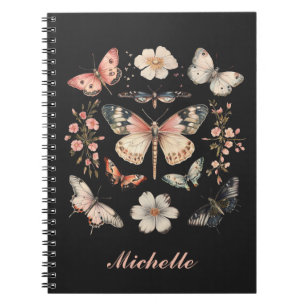Personalisiert Boho Cottages Monarch Butterfly Notizblock