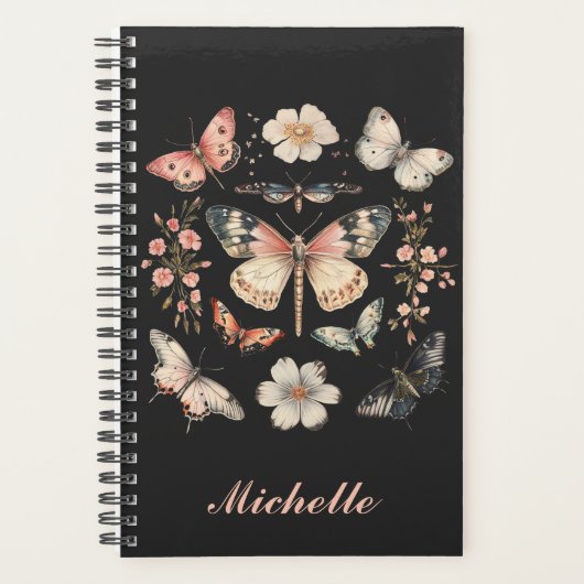 Personalisiert Boho Cottages Monarch Butterfly Planer (Vorderseite)