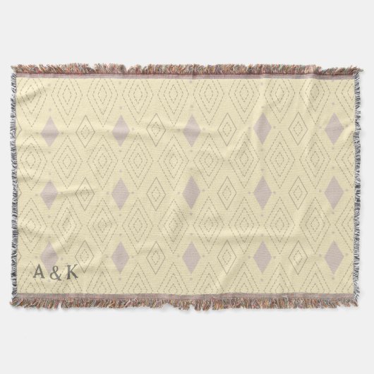 Personalisiert Boho Decke (Vorderseite)