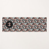 Personalisiert Boho Floral Pattern Yogamatte (Vorderseite (Horizontal))
