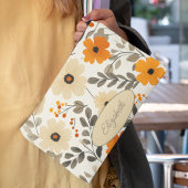 Personalisiert Boho Floral Pattern Zubehörtasche