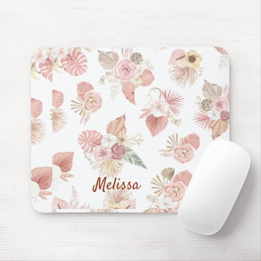 Personalisiert Boho Florals Mousepad (Mit Mouse)