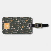 Personalisiert Boho Gepäckanhänger (Vorderseite horizontal)