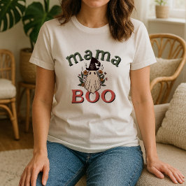 Personalisiert Boho Mama Boo Niedlich Ghost Hallow T-Shirt