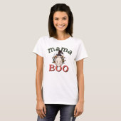 Personalisiert Boho Mama Boo Niedlich Ghost Hallow T-Shirt (Vorne ganz)