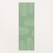 Personalisiert Boho Mitte Jahrhundert Chic Rainbow Yogamatte (Vorderseite)