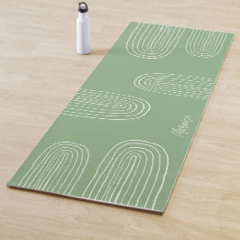 Personalisiert Boho Mitte Jahrhundert Chic Rainbow Yogamatte