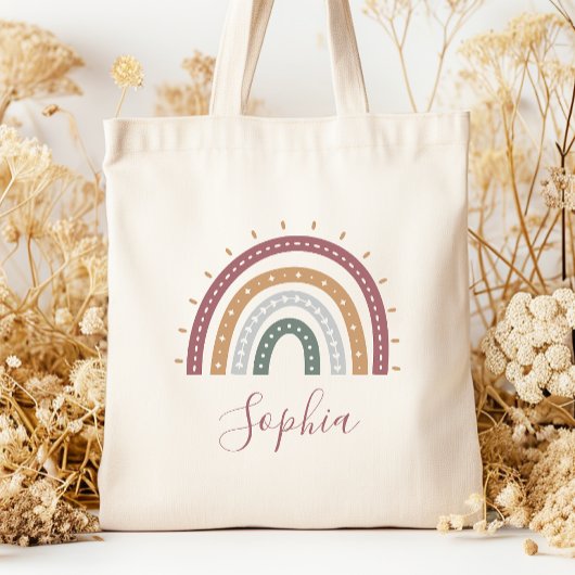 Personalisiert Boho Mutes Earth Tones Tragetasche