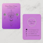 Personalisiert Boho Mystical Juwelier Visitenkarte (Vorne/Hinten)