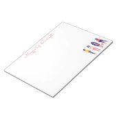 Personalisiert Boho Notepad Notizblock (angewinkelt)