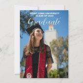 Personalisiert Boho Pampas Grass Graduation Party Einladung (Rückseite)